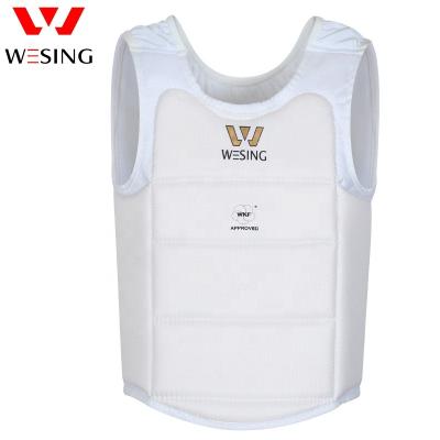 China Oxford Cloth Wesing Karate WKF Approved Chest Guards Foam Body Protectors Karate Chest Guard For Man for sale