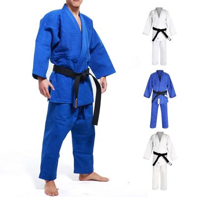 China Polyester Terylene; Custom Cotton Wesing Judo Gi Uniform Clothes Martial Arts Cloth Material Kimono Judo Uniform For Training Competition for sale