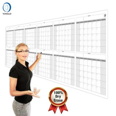 China Desk 031-1A2 Nanotechnology Wall Calendar Dry Erase Whiteboard Whiteboard Calendar Wall Desk for sale