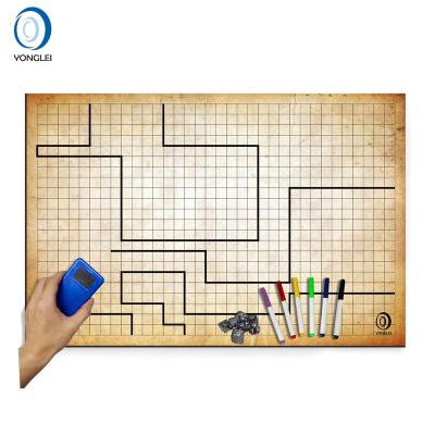 China D&D Viable Dry Erase 1.0-3A2 Gaming Vinyl Battle Table Mat Battle Mat for sale