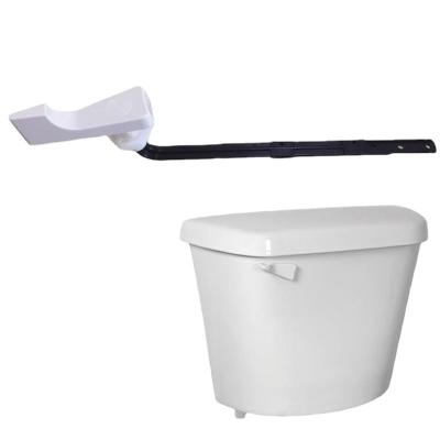 China Modern Universal Toilet Tank Flush Lever Side Mount Toilet Handle Toilet Side Fixing Flush Plastic Handle for sale