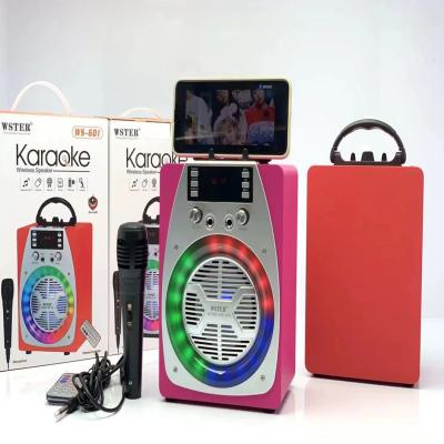 China New 2021 Wireless System 4 Inch Portable With Radio Wireless Speaker Mobile Phone Outdoor Support Microphone/TF/AUX/USB/TWS/FM - for sale