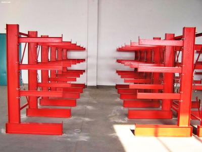 China Double Side Industrial Cantilever Racking System For Raw Material Storage for sale