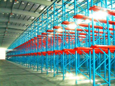 China Single Entry Selective Pallet Racking With Single / Double Stacked Pallets for sale