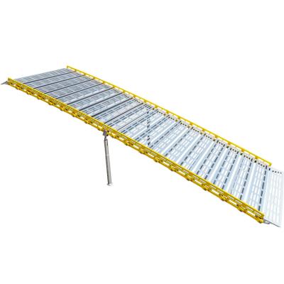 China Silver Adjustable Ramp 3 Meter 10ft Ramp OEM ODM Movable Electric Wheelchair Outdoor Ramp For Bus Car 3m for sale