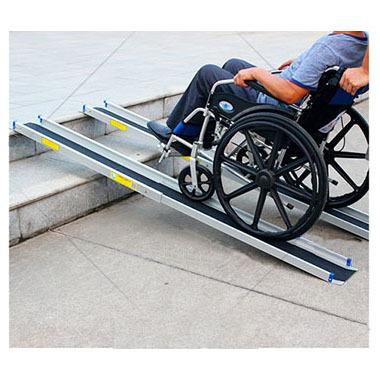 China Entry Barrier-free Aluminum Ramp For Wheelchairs Threshold Ramp Adjustable Wheelchair for sale