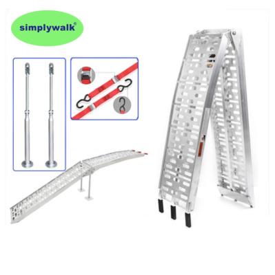 China Heavy Duty Aluminum UTV ATV Motorcycle Car Motorcycle Ramps For Pickup Truck for sale