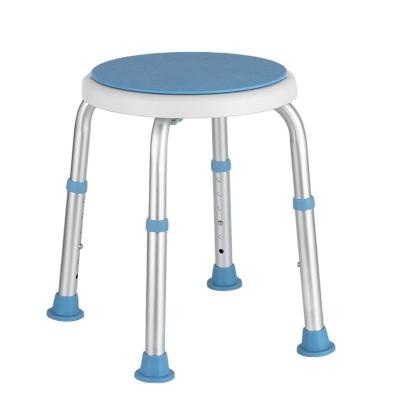 China 360 Degree Swivel Swivel Bathroom Stool Modern Height Protector Adjustable Bath Stool Shower Chair for sale