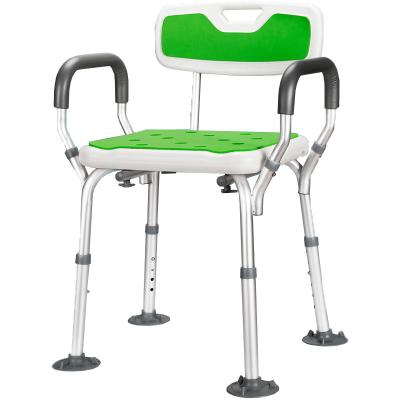 China 2022 Modern Hot Sale High Quality Aluminum Alloy Height Adjustable Disability Shower Chair for sale