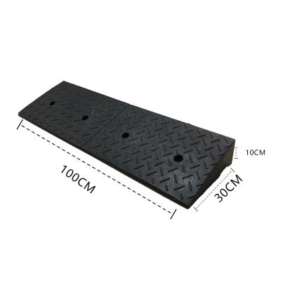 China 3 Inch Heavy Duty Solid Rubber Unhindered Climb Wheelchair Threshold Ramp For Door for sale