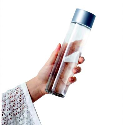 China Wholesale Wide Mouth Beverage Glass Water Bottle Good Price 500ml 750ml Juice Water Glass Bottles for sale