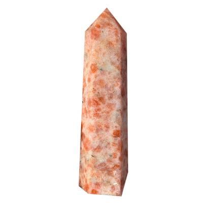 China China High Quality Natural Crystal Magic Wand Polishing Sun Gold Stone Magic Wand Crystal Point for sale