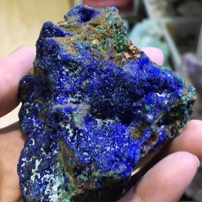 China China Azurite Rough Specimen Malachite Chessylite Specimen Raw Natural Mineral Azurite Group for sale