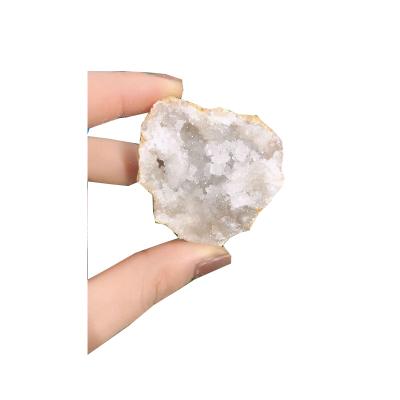 China Wholesale Natural Group Crystal Cluster White China Crystal White Moroccan Crystal Geode for sale