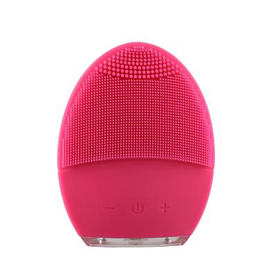 China Face Lift Beauty and Personal Care Handheld Electric Face Brush Silicone Cleansing Facial Brush for sale