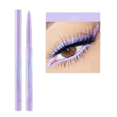 China Natural and long-lasting color waterproof eyeliner red color glue waterproof bold purple eyeliner pen for sale