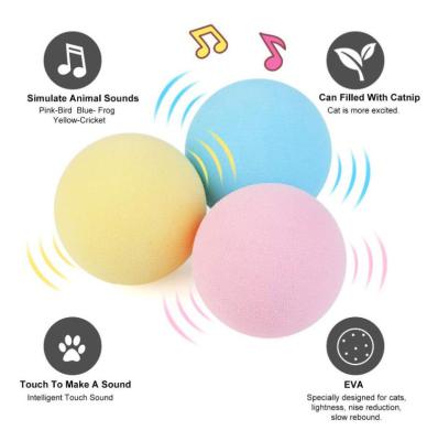 China Newest Viable Realistic Animal Cat Kicker Toys Sing Cat Interactive Toy Balls for sale