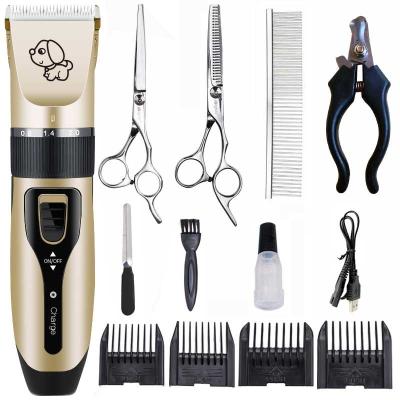 China Viable Low Noise Rechargeable Hair Trimmer Pet Grooming Clippers Kit, New Arrival Pet Grooming Clipper for sale