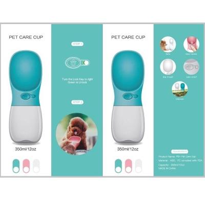 China Viable Custom Wholesale Plastic Travel Driver Portable Dog Color Box PB Dog Water Bottle for sale