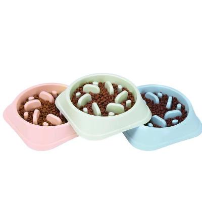 China Sustainable Low Price Pet Slow Food Bowl For Dog , Top Selling Eco Friendly Plastic Dog Bowls for sale