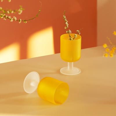 China Best Selling Glassware CREATIVE Colored Bulk European Glass Drinking Tumbler 3380 for sale