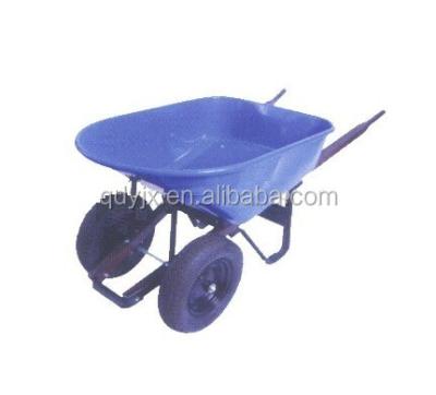 China Heavy Duty Metal Two Wheel Wheelbarrow Steel Wheel Barrows WB8806 for sale