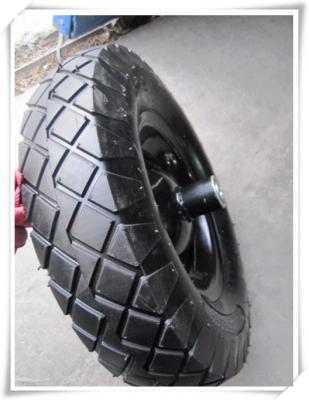 China 406mm Super High Quality Small Wheelbarrow Wheel Pneumatic Rubber Wheel 4.00-8 Inches for sale