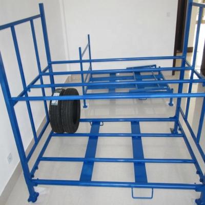 China Corrosion Protection Heavy Duty Truck Tire Rack Tire Storage Shelf for sale