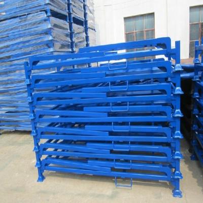 China Corrosion Protection Heavy Duty Tire Rack Stacking Warehouse Storage Steel Pallet Tire Rack for sale