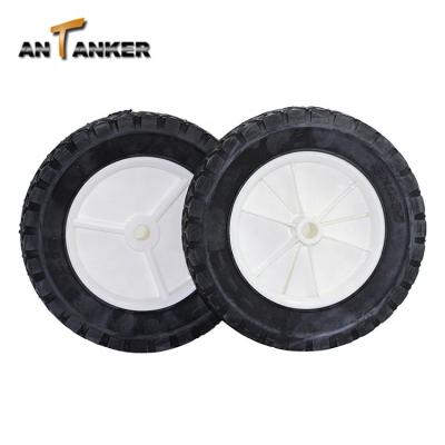 China 8x1.75 Inch Flat Free Good Quality Diamond Replacement Plastic Lawn Mower Wheel Replaces Oregon 72-108 for sale