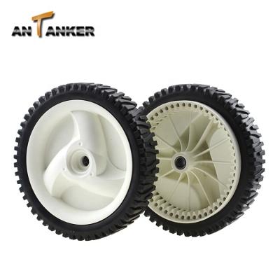 China Flat Free Replacement HUS-194231X427 532403111 8 Inch Front Mower Plastic Wheel for sale