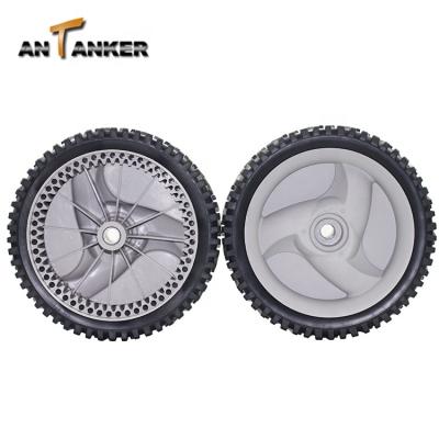 China Flat Free Replacement HUS 194231X427 532403111 532194231 8 Inch Front Plastic Mower Wheel for sale