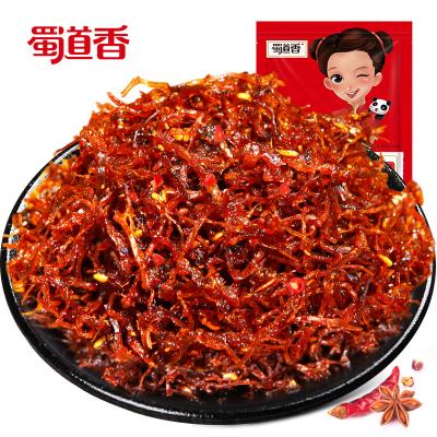 China Shu Dao Xiang Normal OEM Product 100g Factory For Sale Chinese Chilli Snack Sichuan Pepper Cooked Beef Dried Meat Snack for sale