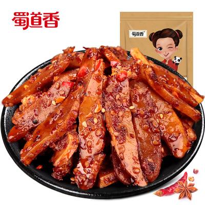 China Shu Dao Xiang Wholesale Supplier OEM Natural Beef Processing Plant 270g Processed Spicy Meat Snacks Paddywack for sale