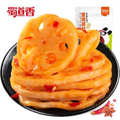 China ShuDaoXiang Lotus Root Slices 120g Chinese Spicy Snacks OEM Natural Spicy Halal Vegetarian Snacks Products for sale