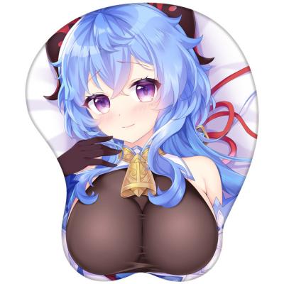 China 3D Anime Keyboard Mat Accesorios Gammer Wrist Gell Pad Silicona Anti-Slip Anime Mousepads for sale