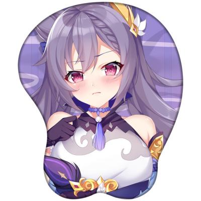 China Mat Gell Anime Mousepads Anime Girl Mouse Pad Anti-Slip Wrist Rest Wrist Rest Pad 3D Anime Mouse Silicona for sale