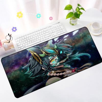 China Large Anti-Slip Demon Slayer Anime Gaming Mouse Pad Computer Gamer Lock Edge Pad Desk Keyboard Protector Xxl for sale