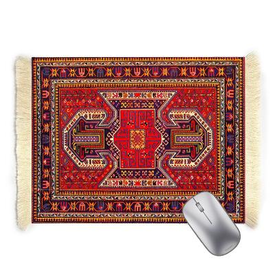 China Customized Printing Mouse Pad Anti-Slip Mat Rug Woven Mouse Pad Mat Mouse Rug Muslim Persia Rug for sale