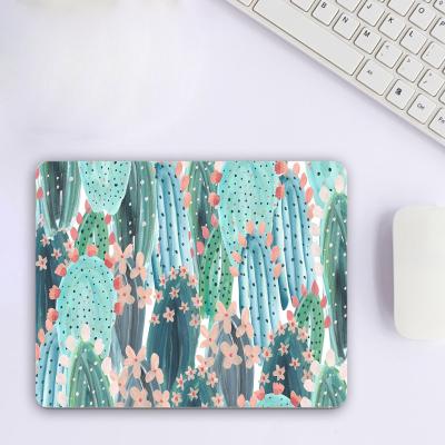 China Anti-Slip Square Mousepad Pretty Flower Pattern Custom Gaming Mousepad Professional Mouse Pad for sale