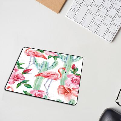 China Anti-Slip Custom Pattern Deskpad Mouse Pad Gift Gamer Accessories Small Flower Mousepad for sale