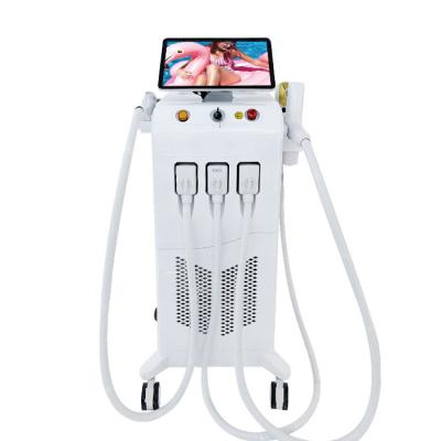 China Anti-puffiness 4 in 1 808 diode laser hair removal+Elight skin rejuvenation+ND YAG+RF laser tattoo removal slimming machine for sale