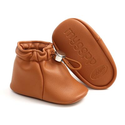 China PU Boys And Girls Casual Dress Shoes ODM Light Leather Soft Unique Years 0-1 Fashion Toddler Shoes for sale