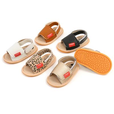 China High quality Anti-odor fancy summer sandals baby shoes hook&loop design 2022 baby boy leather sandals for sale