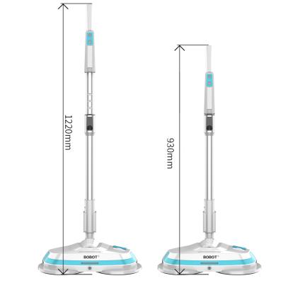 China Best Sustainable High Quality Wireless Electric Double Floor 360 Rotation Electric Broom Cleaning Mop for sale