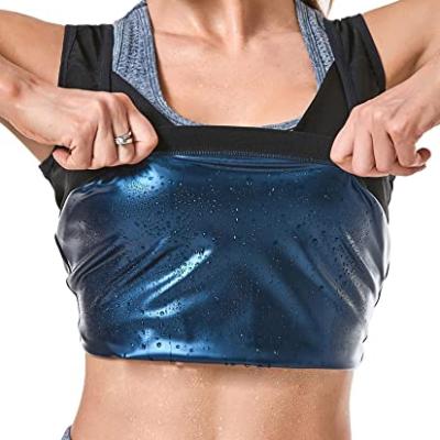 China Women Hot Fat Sauna Workout Fitness Gym Vest Gym Tank Tops QUICK DRY Yoga Fitness Sweat Sauna Lightweight Trainer Tops for sale