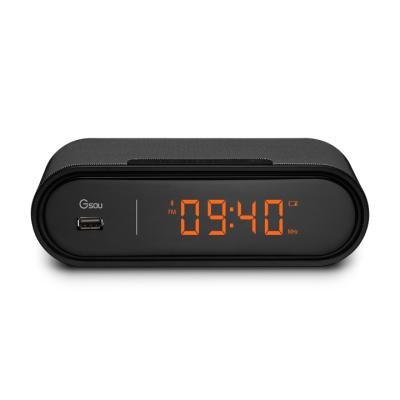 China Mini Brand New Define Music Alarm Clock Speaker With USB Charging Phone for sale