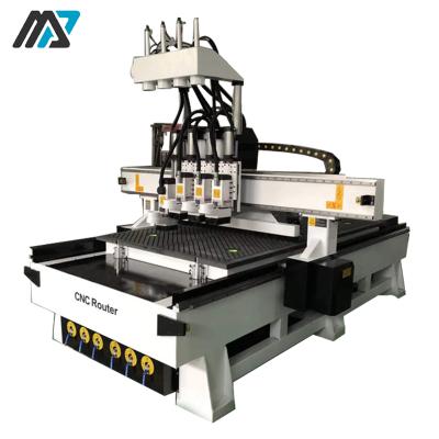 China Multi Working Head Wood Trimmer Router CNC Router Machine Woodworking Woodworking Cutting Machine for sale