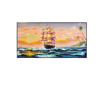 China American Modern Hand-painted Navigation Wall Painting Living Room Painting Porch Modern Landscape Painting Decoration Oil Painting for sale