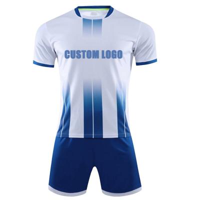 China Quick Dry Breathable Comfortable Real manufacturer custom soccer kits mens football uniform soccer jersey without logo football jersey set for sale